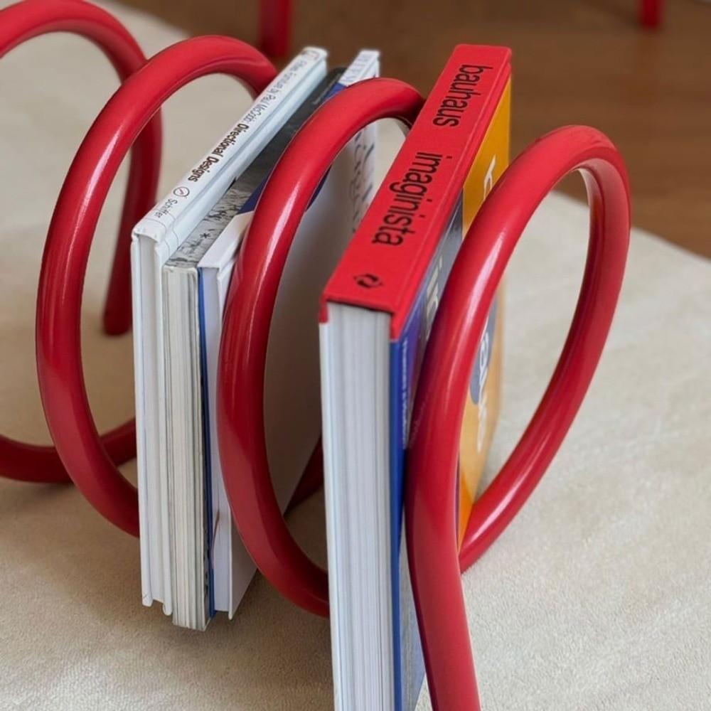 Spiral Bookcases Dopamine Color Bookshelf Fashionable Accessories Book Racks Study Decoration