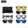 22XX Magnetic Clip-on Polarized Sunglasses for UV Protection and Driving