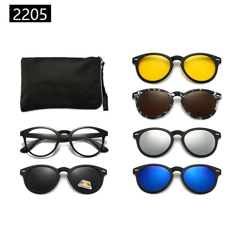 22XX Magnetic Clip-on Polarized Sunglasses for UV Protection and Driving