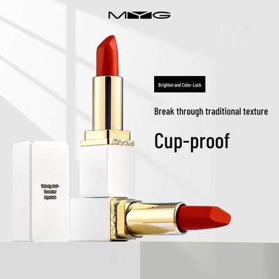MYG Waterproof Non-Stick Lipstick: Long-lasting, Non-Fading, Complexion-Enhancing Gloss.