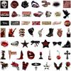 50Pcs/Set Retro Dark Y2K Vampires PET Stickers Waterproof DIY Fashion Decals Journal Stickers