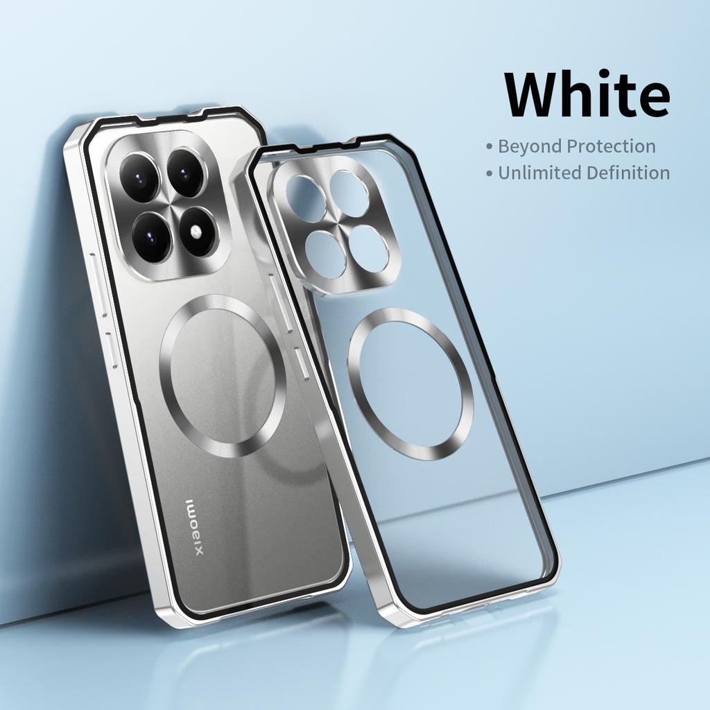Push Pull Metal Aluminum Alloy Bumper Case for Xiaomi POCO F8 Pro F8Ultra 15T Pro 15 17 Ultra Magntic Charger Anti Drop Cover