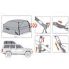 Bolsa de techo para carga de coche, impermeable, para portaequipajes de techo de automóvil, bolsa de almacenamiento, 600D Oxford, para coche, SUV, furgoneta, bolsas de techo plegables