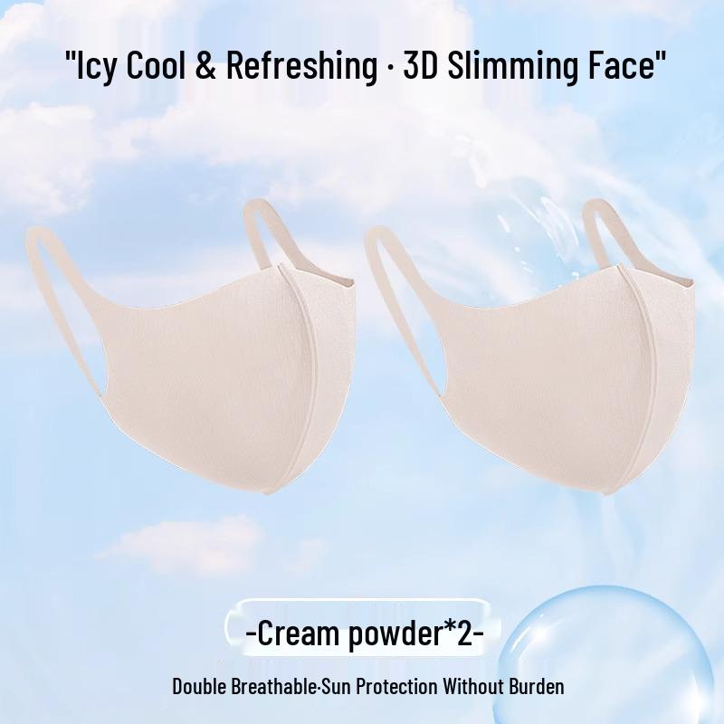 2025 Women's 3D Seamless Ice Silk Cycling Mask with UV Protection