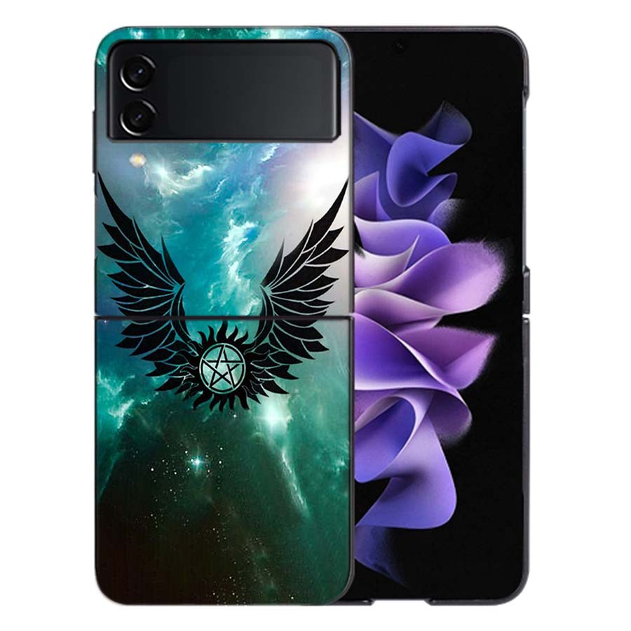 Babaite Supernatural SPN Dean And Sam Phone Case For Samsung Z Flip 6 7 5G Galaxy Z Flip 5 4 3 5G Cases Shockproof Hard Cover TP
