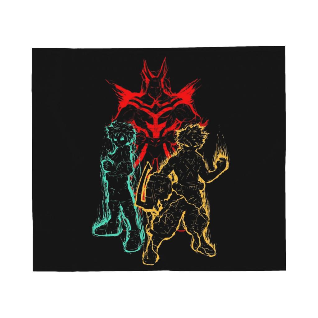 My Hero Academia Blankets Flannel All Season Collage Midori And Friends Portable Warm Throw Blanket for Sofa Travel Bedspreads