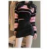 Hot Girl's New Style Deerskin Velvet Skirt with Irregular Pleats and Hip-covering to Prevent Exposure for Women