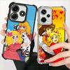 Candy 90s Cartoon Plating Phone Case For Xiaomi Redmi Note 14 15 Pro Plus 13 12 11 11S 11T 10 9S 9 5G Anti-Fall Airabag Cover