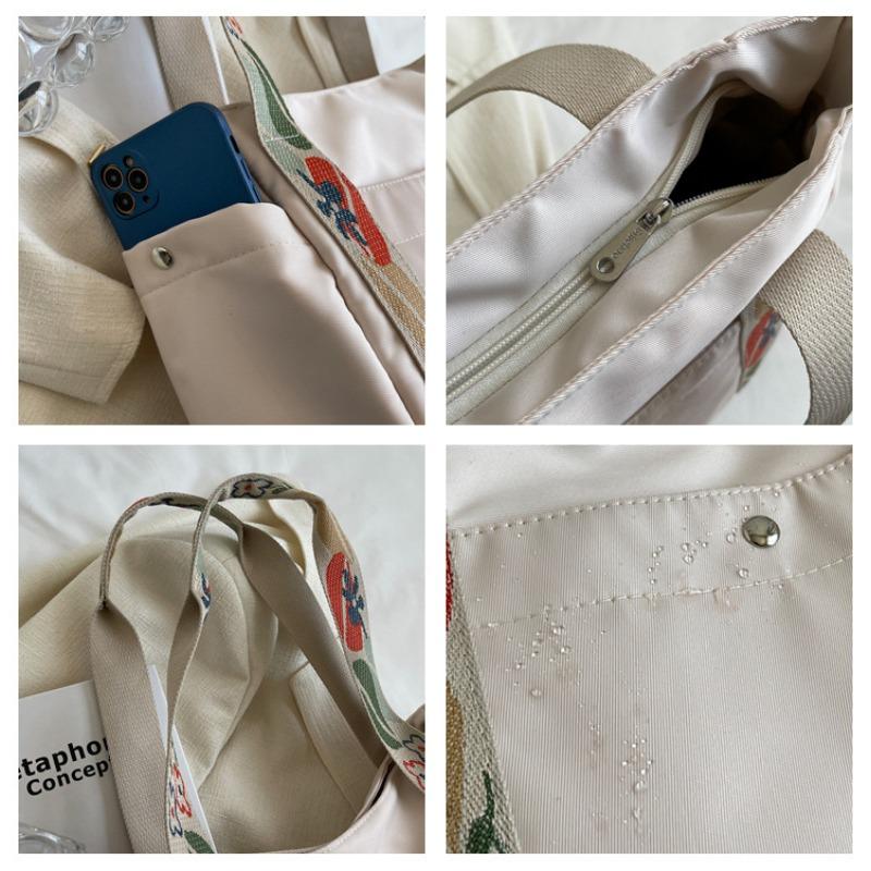 New College Student Commuting Large-capacity Shoulder Handbag Bag Women's Large-capacity Tote Canvas Bag