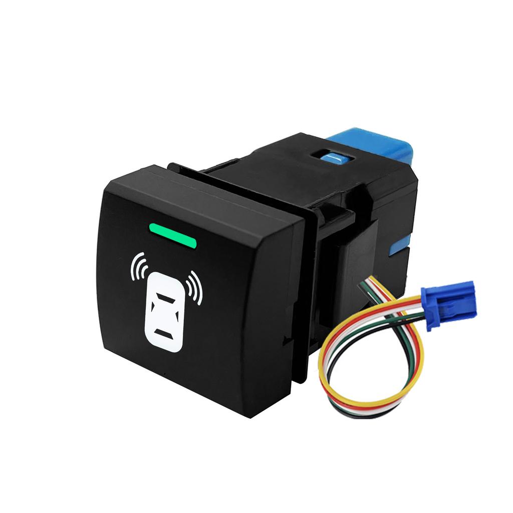 12V Push Button Green White Light Power ON-OFF Horn Garage Momentary for Toyota Camry Corolla RAV4 Hiace Altis LandCruiser Prado