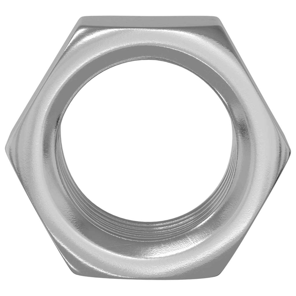 Hex Nut 12 Pcs Silver M6 Metal