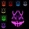 Mask Halloween Scary Cosplay Led Costume Mask El Wire Light Up The Purge Movie