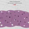 Purple Ceramic Flocking Sandpaper Disc for Metal and Woodwork Polishing