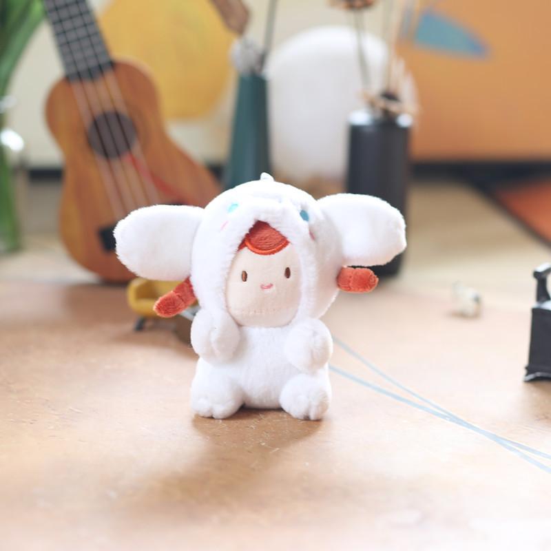 Cute Cute Girl Strawberry Bear Plush Pendant Plush Toy Doll Kulomi Bag Hanging Keychain Doll