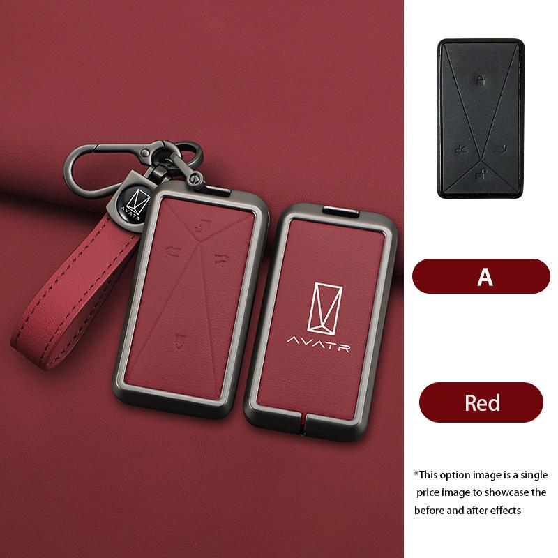 Zinc Alloy Car Key Case for AVATR 11 12 Avita ESV Remote Protection Cover Bag Shell Keychain Holder Fob Interior Accessories
