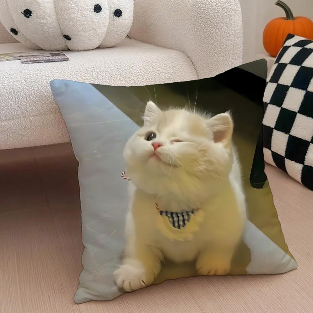 Fashion Funny And Interesting Animals Cushion Cover Linen Pillow Case Soft Breathable Protective Couch Room Decoration