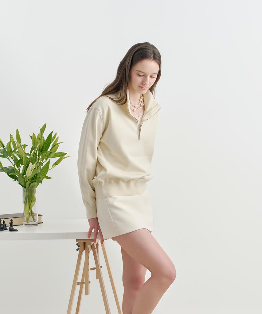 ACODICO Soft Zip-Up Pullover Knit