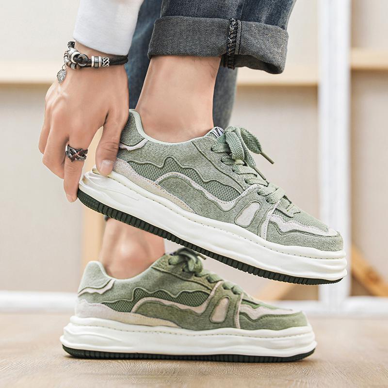 Modische vulkanisierte Sneaker Herren Neue Freizeitschuhe Streetstyle Sport Walking Canvas-Sneaker für Herren Punk Bequeme Herren-Sneaker