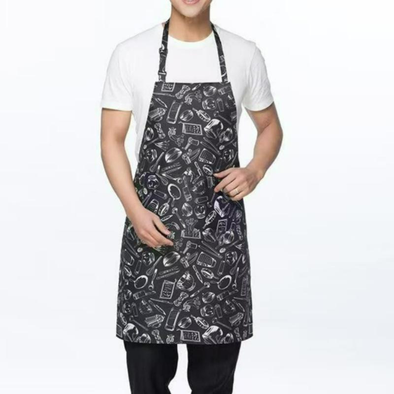 1 szt. Praktyczne akcesoria kuchenne fartuch jeden rozmiar szef kuchni artykuły gospodarstwa domowego półdługości regulowany