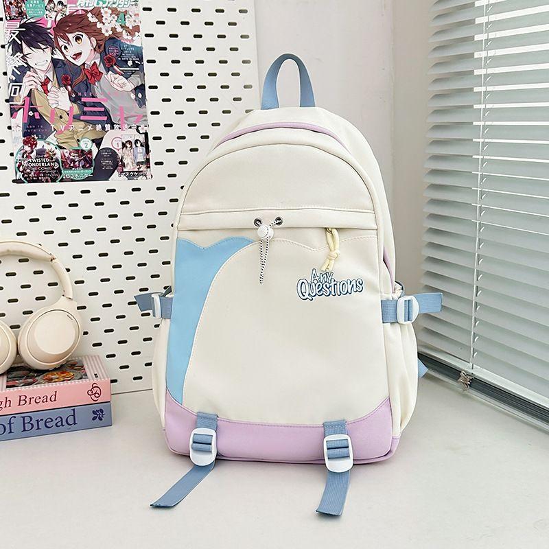 

Primary School Student Good-looking Schoolbag Girl Large Capacity Girl Grade 4 to Grade 6 Large Capacity Weight-Relief Ultra-Light Young Adult White