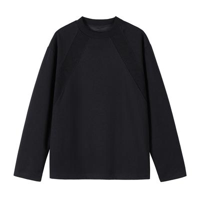 Cotton Patchwork Hoodie Loose Long Sleeved Solid Color Casual Outdoor