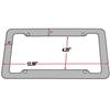 1/2pcs Car 30*15CM License Plate Frame Carbon Pattern Plastic License Plate Frame Bracket with Standard Screw Kits