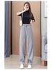 Women's Yellow Straight-Leg Sporty Casual Sweatpants - Spring/Autumn 2025 Collection
