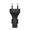 EU 2pin Male Plugs to IEC 320 C5/C7 Adapter Cable EU Power Adaptor Plugs