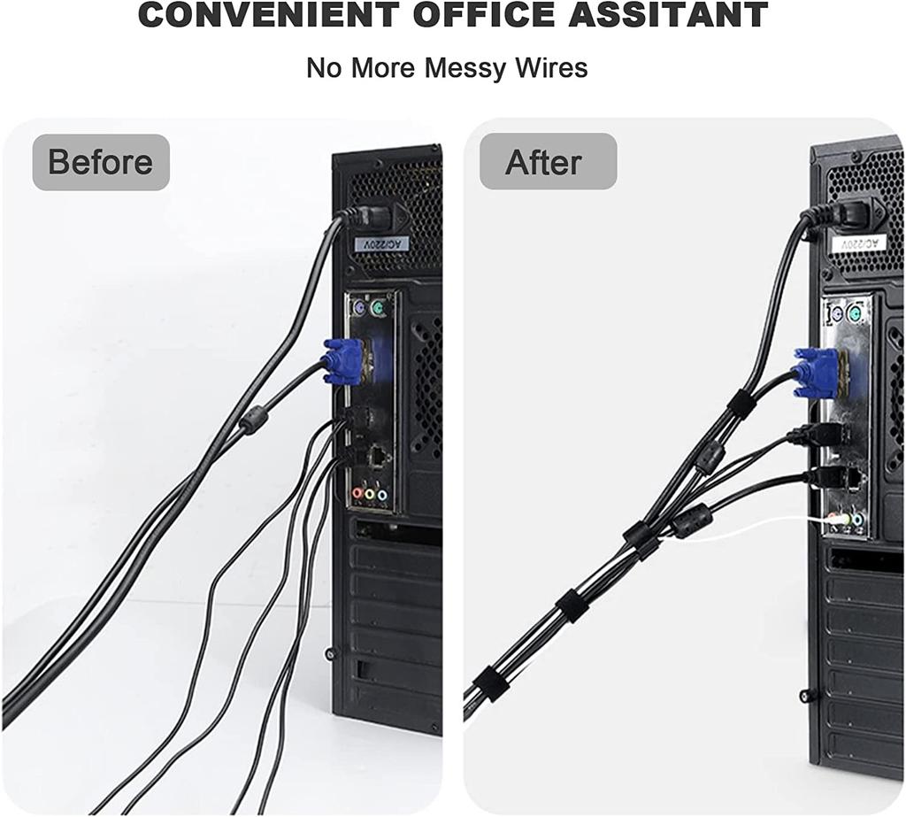 Xiaomi Cable Organizer Clips USB Cable Winder Management Nylon Free Cut Ties Wire Mouse Earphone Holder Cord Phone Hoop Tape Protector