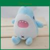 Adorable Plush Shark Keychain Cute Cartoon Shark Bag Pendant Stuffed Animal Toy