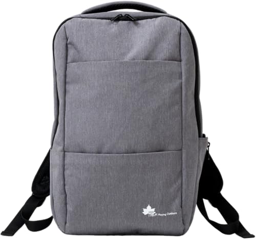 Logo Spark Men's Business Backpack, Slim, Lightweight, with PC Storage, Simple Design, Gray, Medium