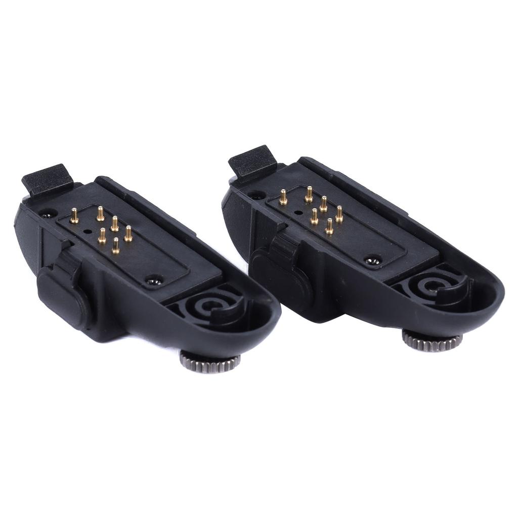 Adaptateur de casque pour talkie-walkie, 7 broches à 2 broches, adaptateur de casque Audio Portable pour GP328 GP340, 2 pièces
