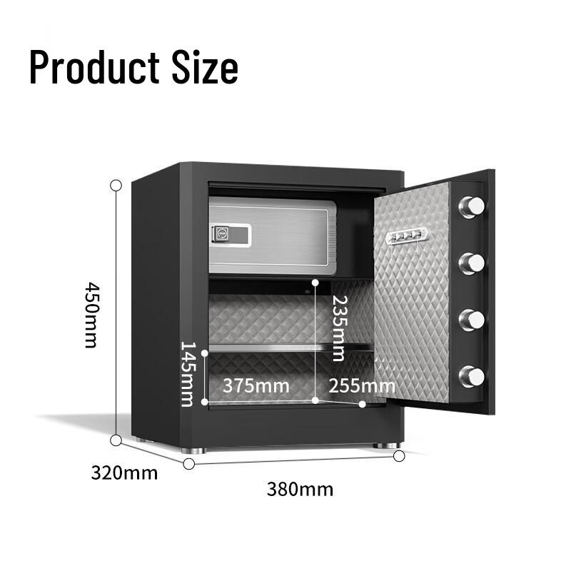 Deli Home Office Fingerprint Password Safe