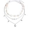 Summer Beach Shell Pendant Necklace Multilayer Alloy Boho Jewelry For Women