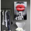 Wall Art Canvas Poster Print Lip Painting For Living Room Pub Picture Wall Art Large Modern Pictures Home Decor Movie Poster