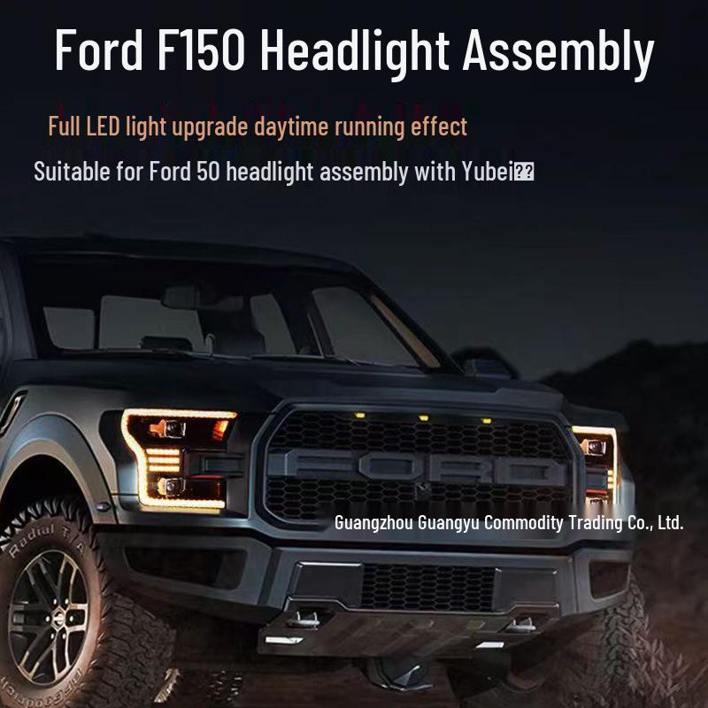 LED Headlights with Flowing Turn Signals & DRL for 2015-2020 Ford F150 Raptor