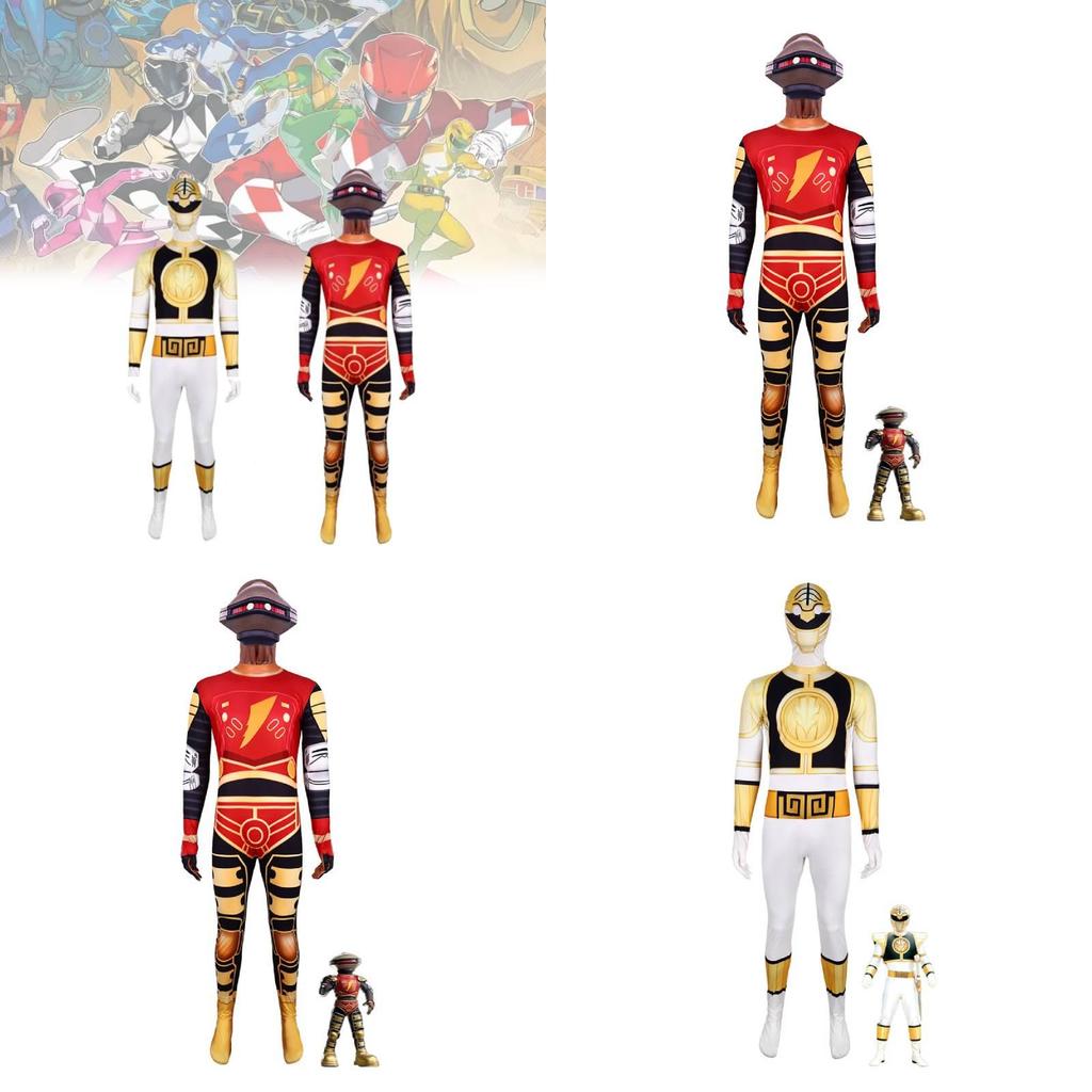 Mighty Morphin Power Rangers Dinosaur Cosplay Suit For Kids Halloween Costume Party