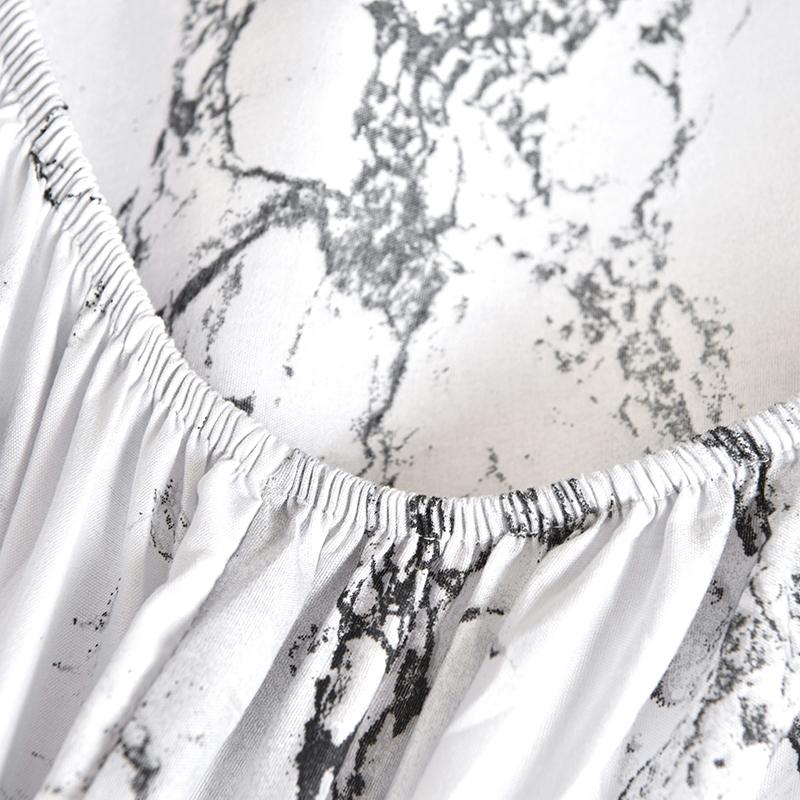 Andningsbart Dra-på-lakan Enkel Stil Sängöverkast Polyester Sängkläder Mjukt Lakan Med Resårband Lencol (Inget örngott)