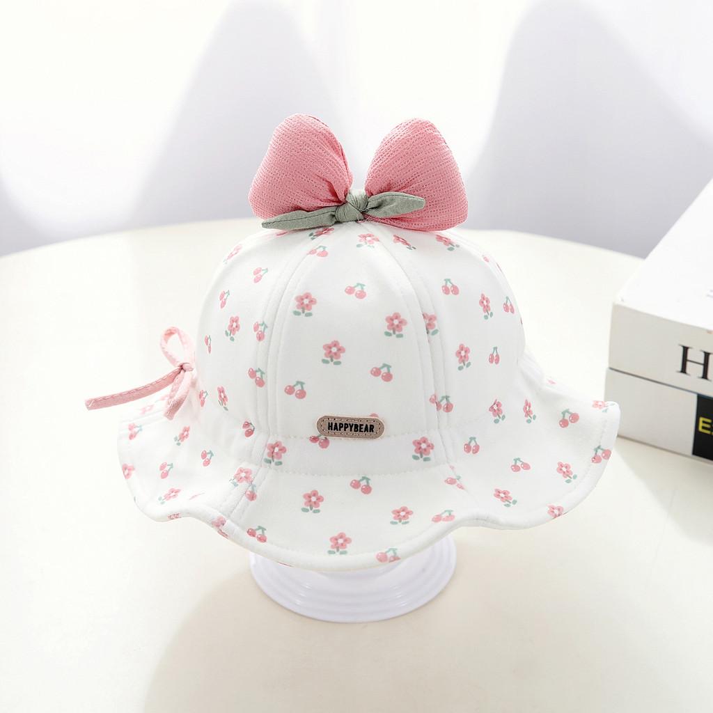 Baby Girl Sun Hat With Wide Brim Cotton Sunshade For Baby Girls Sun Protection