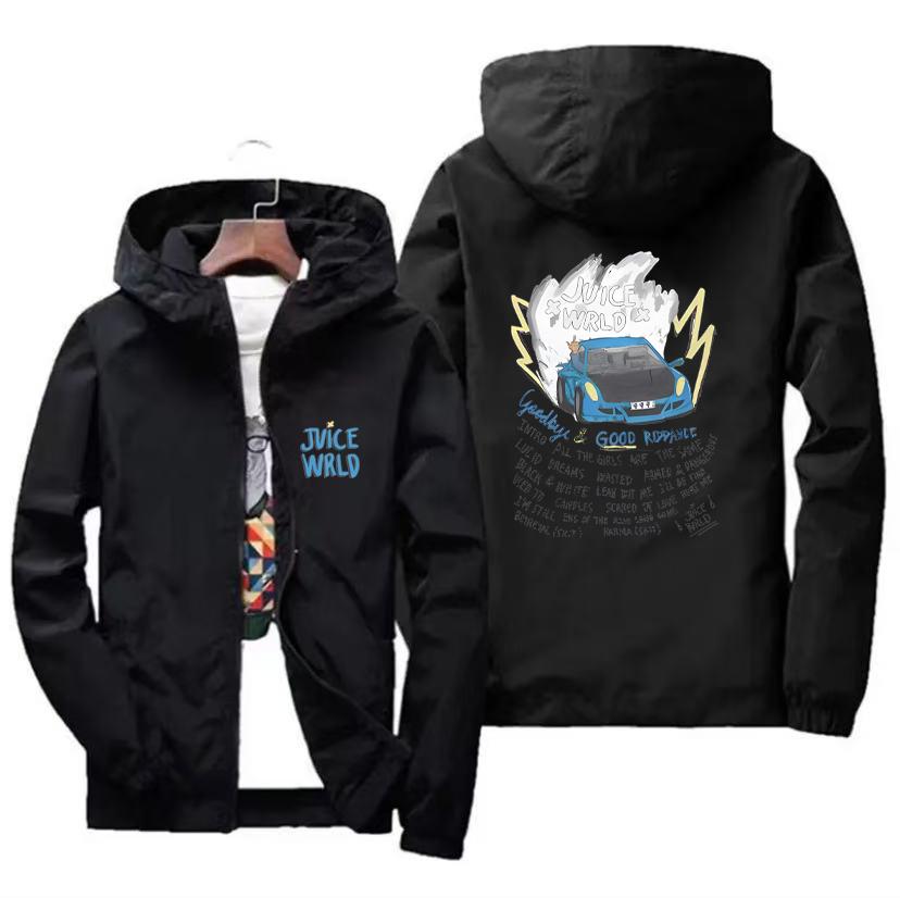 

Весенне-осенняя толстовка с капюшоном от рэп-исполнителя Juice Wrld L чёрный
