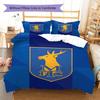 MansfieldFC Muster Bettwäsche Steppdecke Set Bettbezug Kissenbezug Heimdekoration Geburtstagsgeschenk (1 Bettbezug + 2 Kissenbezüge, ohne Füllung)