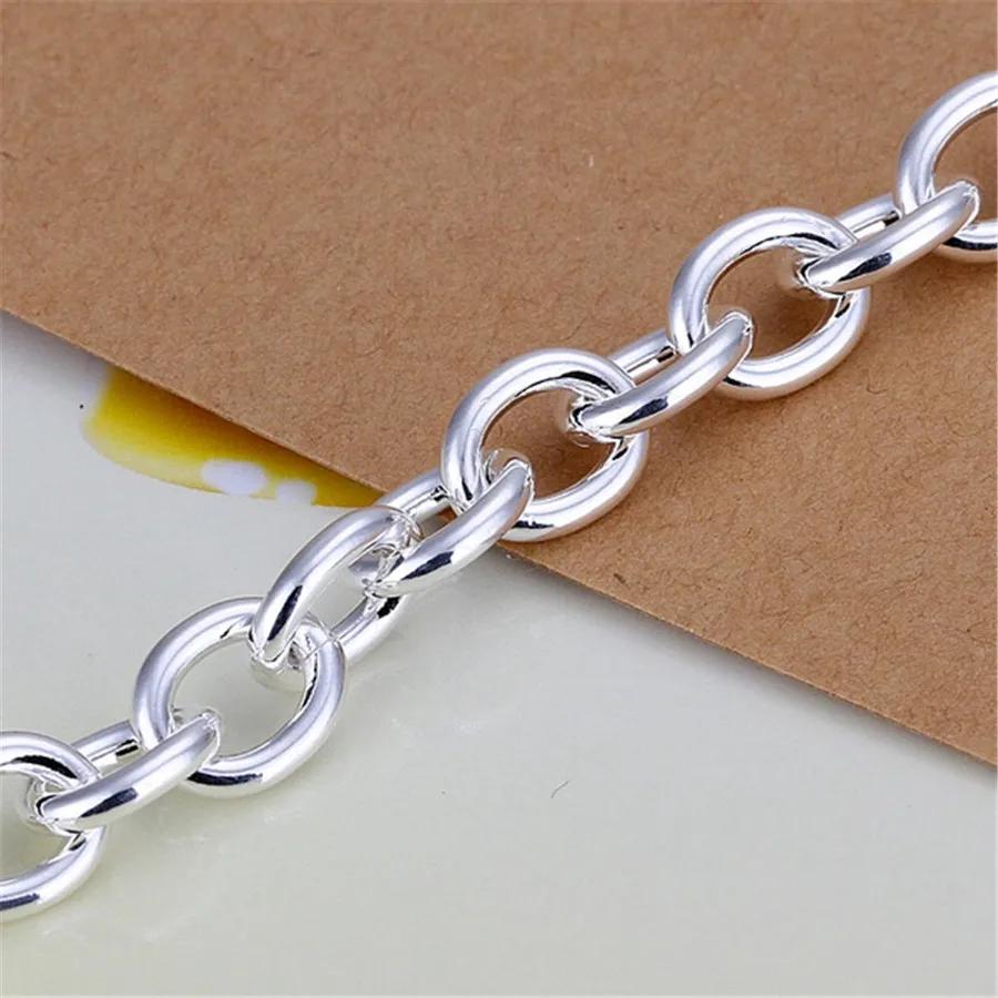 925 Silver Exquisite Double Heart Pendant Bracelets Charms Wedding High Quality Fashion Jewelry Christmas Gifts
