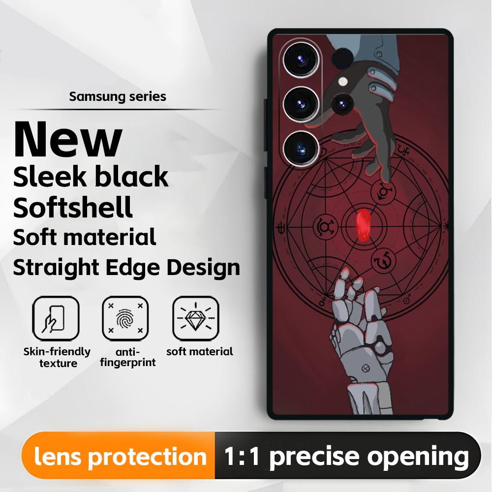 

Fullmetal Alchemist Anime Hot Phone Case For Samsung Galaxy S25 S24 S23 S22 S21 S20 Plus Ultra Note20 Soft Black Galaxy S25