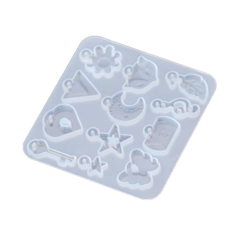 Flower Moon for Key Star for Butterfly Resin Earring Molds Silicone Earring Molds for Epoxy Casing Resin Molds Girl Jewe