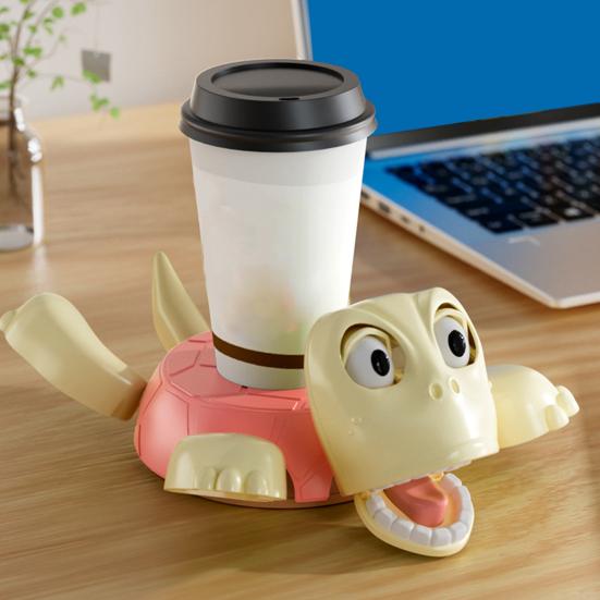 Yousheng Crushed Turtle Coaster 3D Printed Funny Expression Drink Coasters Heat-Resistant Decorative Table Mat Housewarming Gifts for Turtle Lover