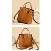 Oily Wax Leather Handbag Niche High-end Commuter Shoulderbag Female Large-capacity Messenger Bag