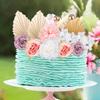 32pcs Princess Happy Birthday Cake Decoration Rose Artificial Flower Head for Home Decor Wedding Marriage Decoration Cake Gifts