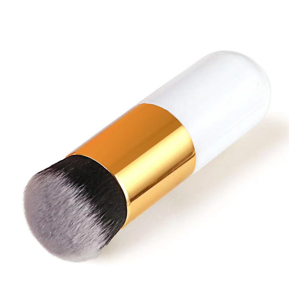 Pinceau Champignon Compact Sans Traces pour Fond de Teint & BB Crème pour Débutants - Têtes Rondes & Plates, Design Portable, Absorption Minimale du Produit.