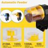 Automatischer Futterautomat für Aquarien, intelligentes Timing, automatischer Futterautomat, Aquarium-Goldfisch-Futterspender, große Kapazität, Fisch-Aquarium-Futterspender