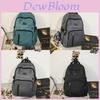 Nylon-Schulrucksack für Teenager mit Design und Laptopfach